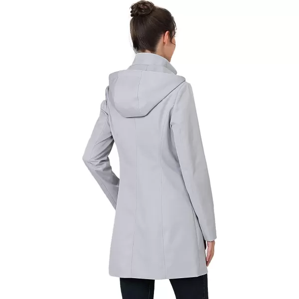 BGSD Women Easton Waterproof Hooded Anorak Rain Jacket  Regular amp Plus SizeGray