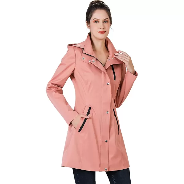 BGSD Women Easton Waterproof Hooded Anorak Rain Jacket  Regular amp Plus SizeGuava