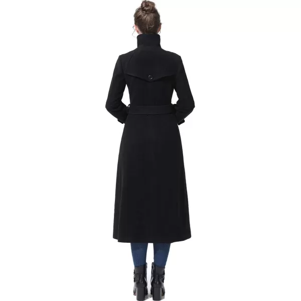 BGSD Women Ela Full Length Long Wool Trench Coat Regular amp Plus Size amp PetiteBlack