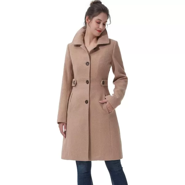 BGSD Women Eve Wool Walking Coat Regular amp Plus Size amp PetiteCamel