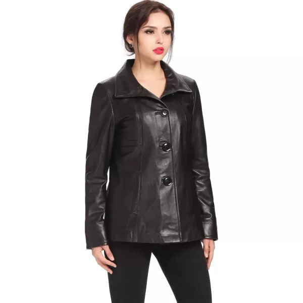 BGSD Women Evelyn Lambskin Leather Jacket Regular amp Plus Size amp PetiteBlack