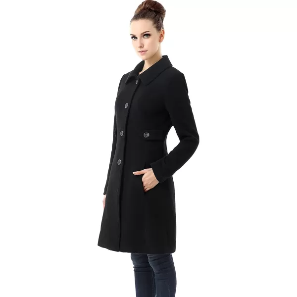 BGSD Women Heather Wool Walking Coat Regular amp Plus Size amp PetiteBlack