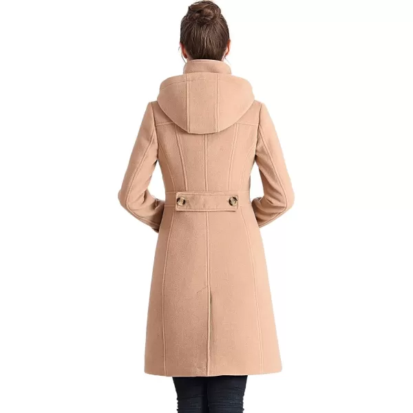 BGSD Women Jem StandCollar Wool Coat Regular amp Plus Size amp PetiteCamel