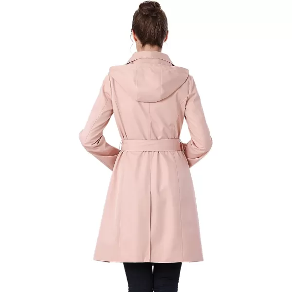 BGSD Women Jessie Waterproof Hooded Trench Coat  Regular amp Plus SizeBlush