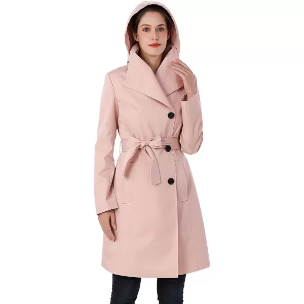 BGSD Women Jessie Waterproof Hooded Trench Coat  Regular amp Plus SizeBlush