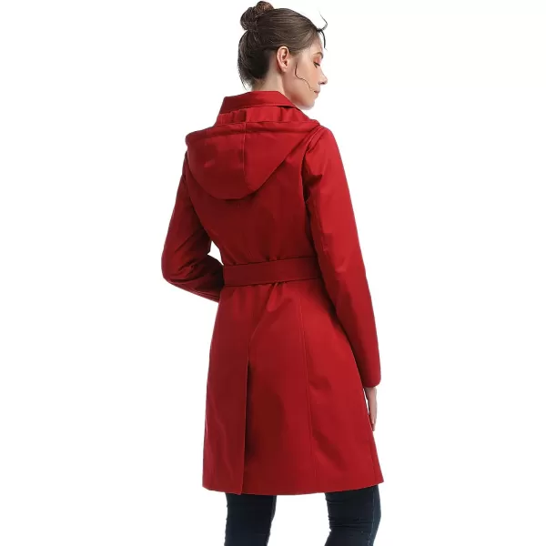 BGSD Women Jessie Waterproof Hooded Trench Coat  Regular amp Plus SizeRed