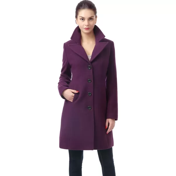 BGSD Women Joan Wool Walking Coat Amethyst LargeBGSD Women Joan Wool Walking Coat Amethyst Large