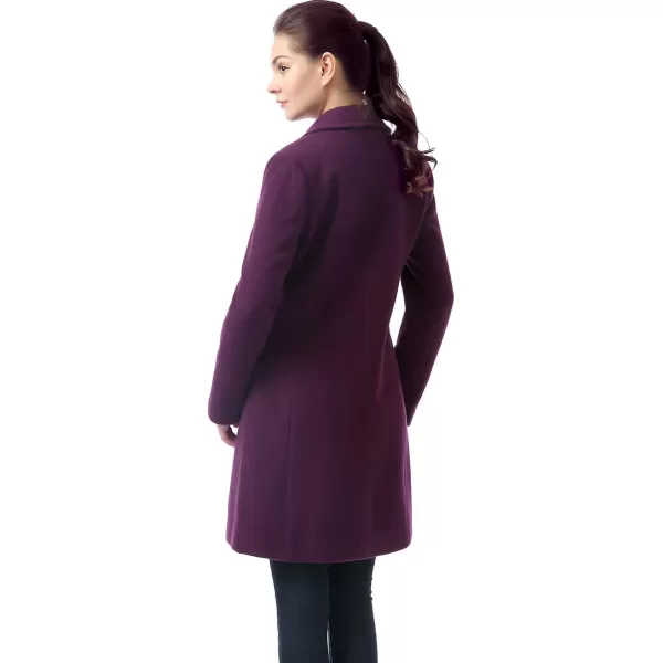 BGSD Women Joan Wool Walking Coat Amethyst LargeBGSD Women Joan Wool Walking Coat Amethyst Large