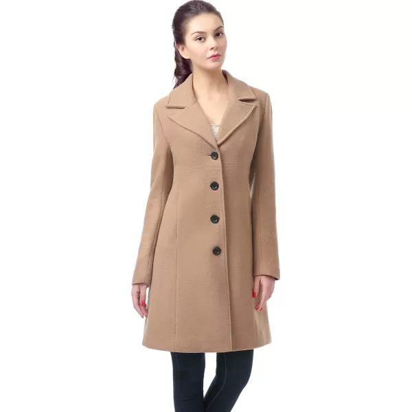 BGSD Women Joan Wool Walking Coat Regular amp Plus Size amp PetiteCamel