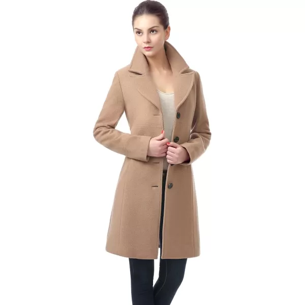 BGSD Women Joan Wool Walking Coat Regular amp Plus Size amp PetiteCamel