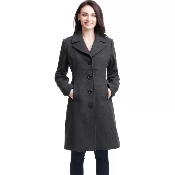 BGSD Women Joan Wool Walking Coat Regular amp Plus Size amp PetiteGray