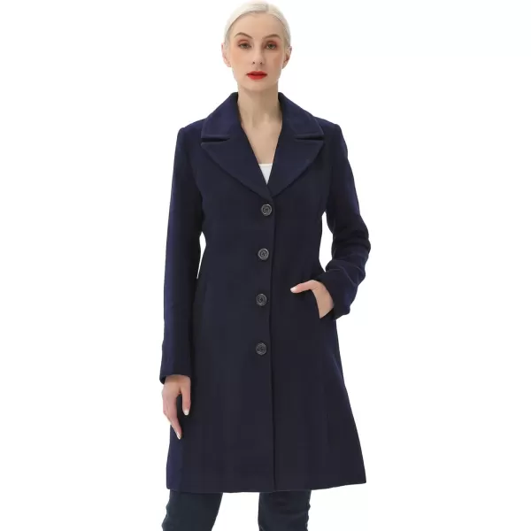 BGSD Women Joan Wool Walking Coat Regular amp Plus Size amp PetiteNavy