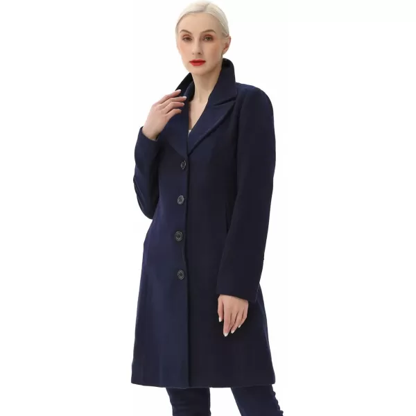 BGSD Women Joan Wool Walking Coat Regular amp Plus Size amp PetiteNavy