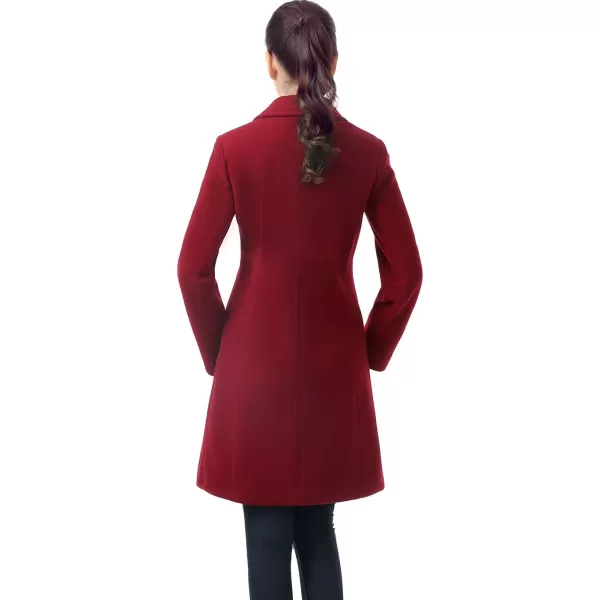 BGSD Women Joan Wool Walking Coat Regular amp Plus Size amp PetiteWine