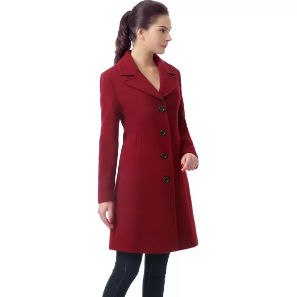 BGSD Women Joan Wool Walking Coat Regular amp Plus Size amp PetiteWine