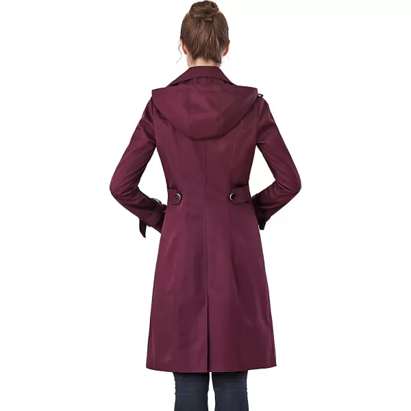 BGSD Women Karla Waterproof Trench Coat  Regular amp Plus SizeGrape Wine