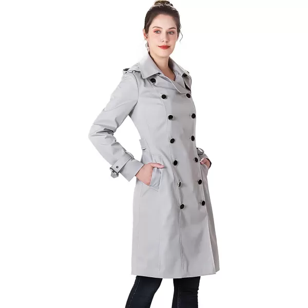 BGSD Women Karla Waterproof Trench Coat  Regular amp Plus SizeGray