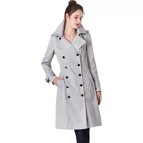 BGSD Women Karla Waterproof Trench Coat  Regular amp Plus SizeGray