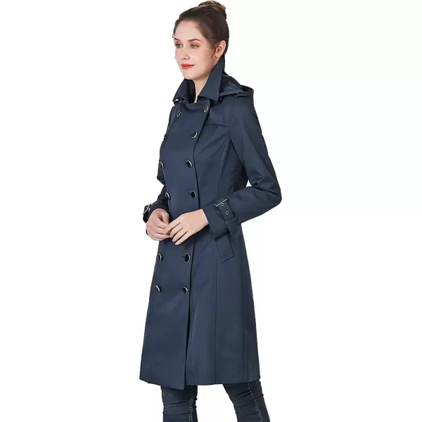 BGSD Women Karla Waterproof Trench Coat  Regular amp Plus SizeNavy