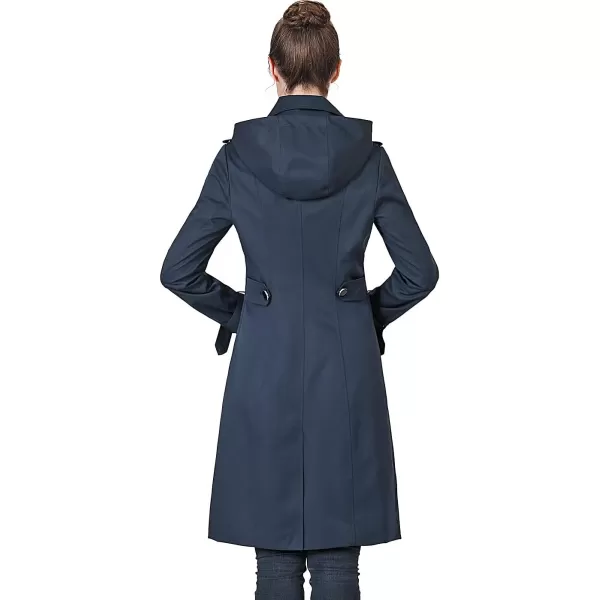 BGSD Women Karla Waterproof Trench Coat  Regular amp Plus SizeNavy