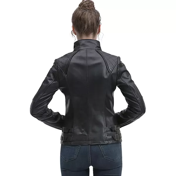 BGSD Women Kate New Zealand Lambskin Leather Jacket Regular amp Plus Size amp PetiteBlack