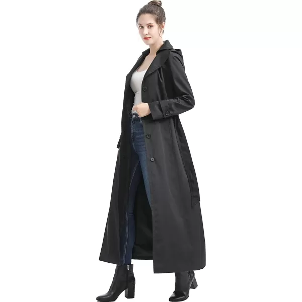 BGSD Women Katie Waterproof Hooded Trench Coat  Regular amp Plus SizeBlack