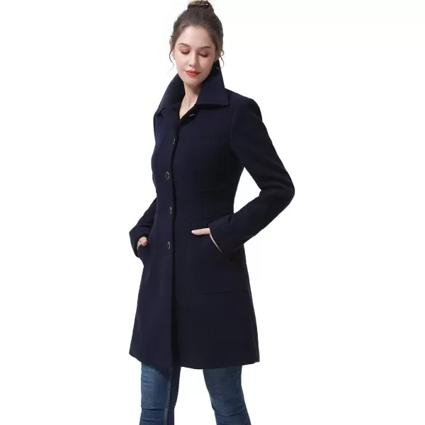 BGSD Women Kim Wool Walking Coat Regular amp Plus Size amp PetiteBlack