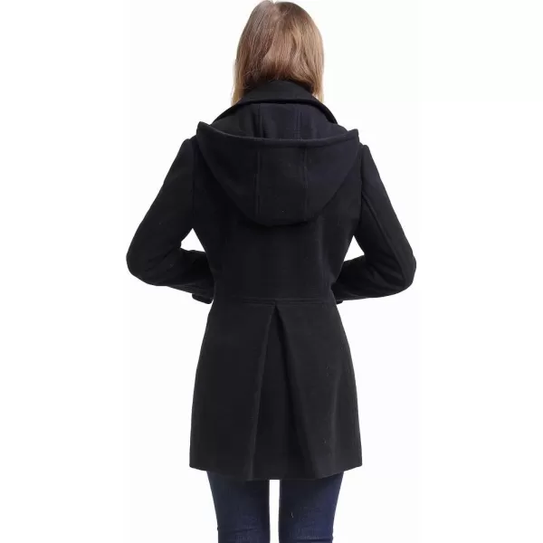 BGSD Women Lina Wool Hooded Parka Coat Regular amp Plus SizeBlack