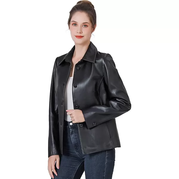 BGSD Women Lucy Lambskin Leather Jacket Regular amp Plus Size amp PetiteBlack