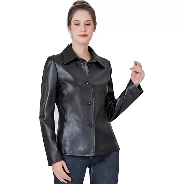 BGSD Women Lucy Lambskin Leather Jacket Regular amp Plus Size amp PetiteBlack