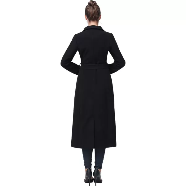 BGSD Women Mai Wool Long Trench Coat Regular amp Plus Size amp PetiteBlack