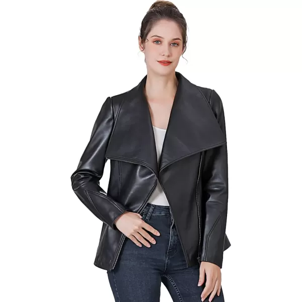 BGSD Women Mara Lambskin Leather Jacket Regular amp Plus Size amp PetiteBlack