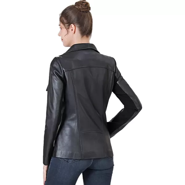 BGSD Women Mara Lambskin Leather Jacket Regular amp Plus Size amp PetiteBlack