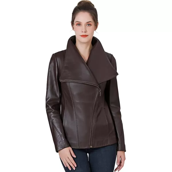 BGSD Women Mara Lambskin Leather Jacket Regular amp Plus Size amp PetiteEspresso