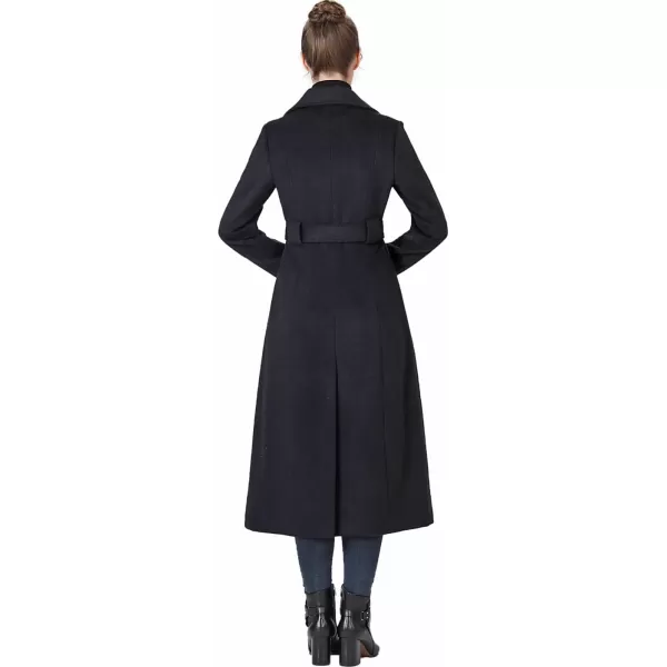 BGSD Women May Belted Wrap Wool Trench Coat Regular amp Plus Size amp PetiteBlack