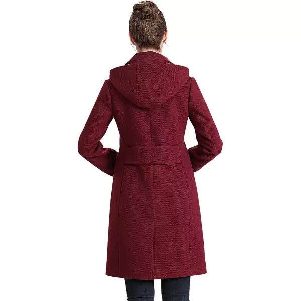 BGSD Women Mea Wool Walker Coat Regular amp Plus Size amp PetiteRosewood