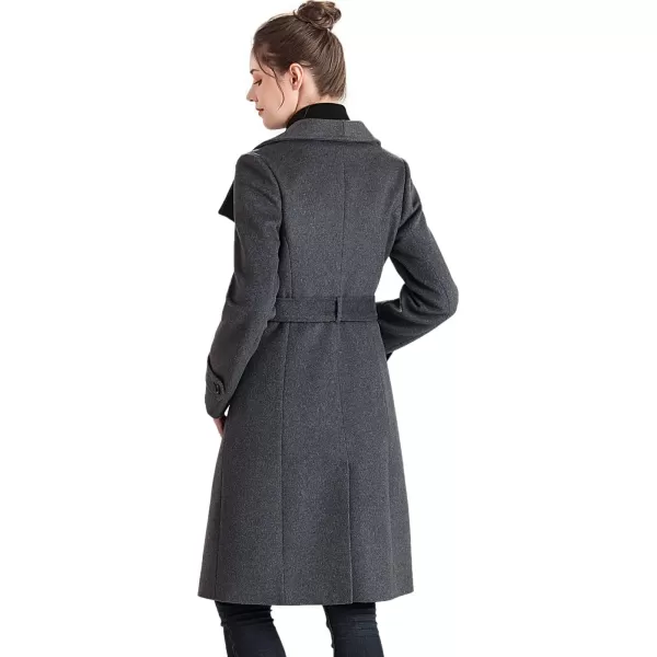 BGSD Women Mel Wool Belted Wrap Trench Coat with Removable Bib Regular amp Plus Size amp PetiteBGSD Women Mel Wool Belted Wrap Trench Coat with Removable Bib Regular amp Plus Size amp Petite