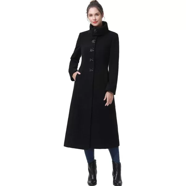 BGSD Women Mia Full Length Long Wool Coat Regular amp Plus Size amp PetiteBlack