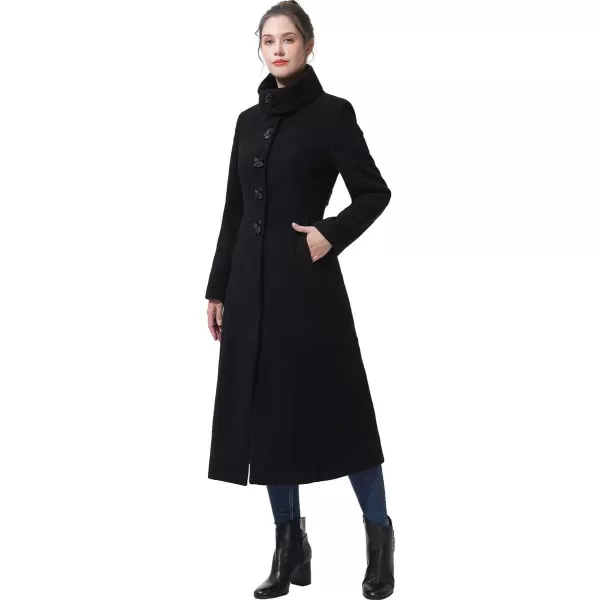 BGSD Women Mia Full Length Long Wool Coat Regular amp Plus Size amp PetiteBlack