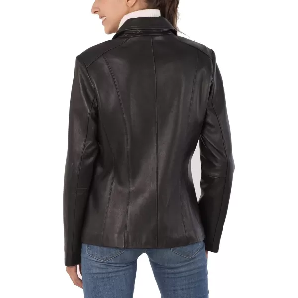 BGSD Women Miranda Lambskin Leather Jacket Regular amp Plus Size amp PetiteBlack