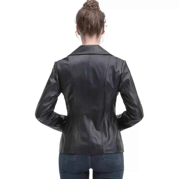 BGSD Women New Zealand Lambskin Leather Jacket Regular amp Plus Size amp PetiteBlack