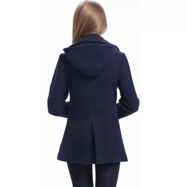 BGSD Women Piper Wool Pea Coat Regular amp Plus Size amp PetiteNavy