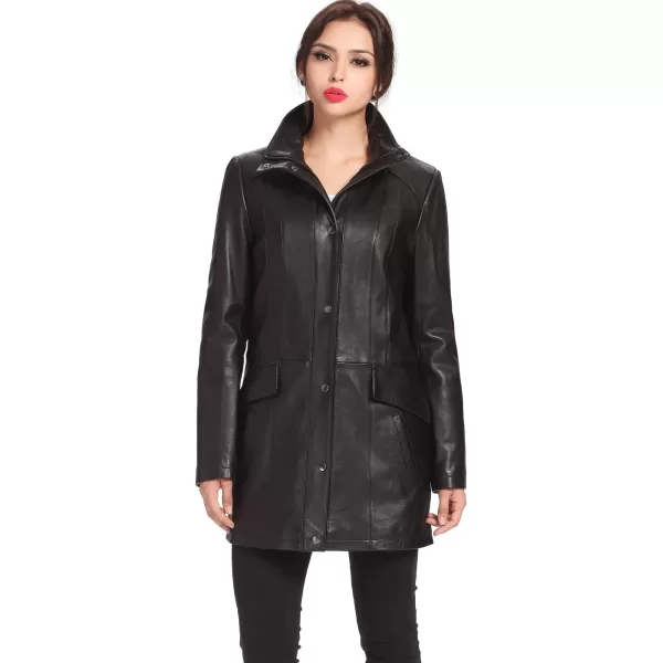 BGSD Women Rachel New Zealand Lambskin Leather Coat Black SmallBGSD Women Rachel New Zealand Lambskin Leather Coat Black Small