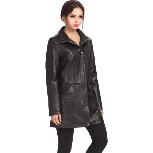 BGSD Women Rachel New Zealand Lambskin Leather Coat Black SmallBGSD Women Rachel New Zealand Lambskin Leather Coat Black Small