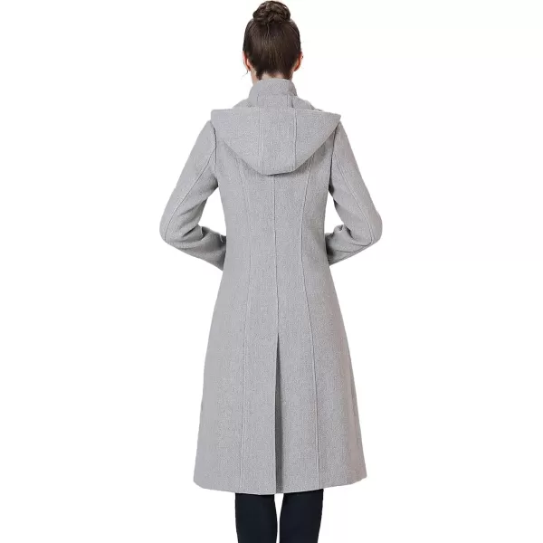 BGSD Women Ren Wool Stand Collar Walker Coat Regular amp Plus Size amp PetiteGray