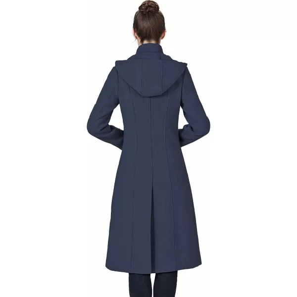 BGSD Women Ren Wool Stand Collar Walker Coat Regular amp Plus Size amp PetiteNavy