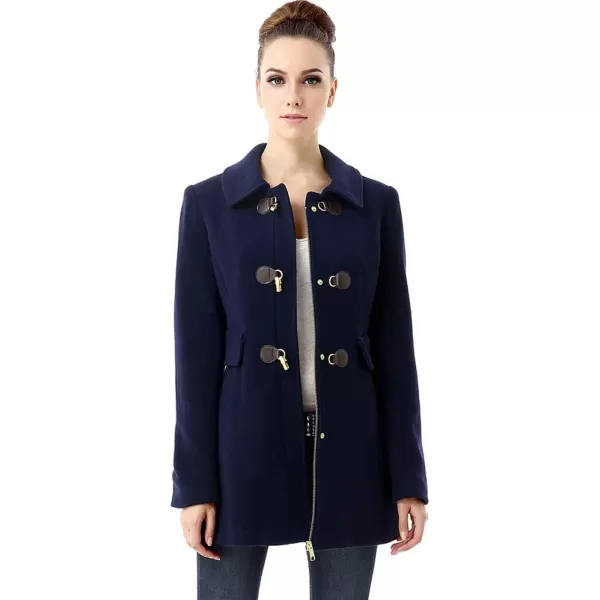 BGSD Women Rory Wool Toggle Coat Regular amp Plus SizeNavy