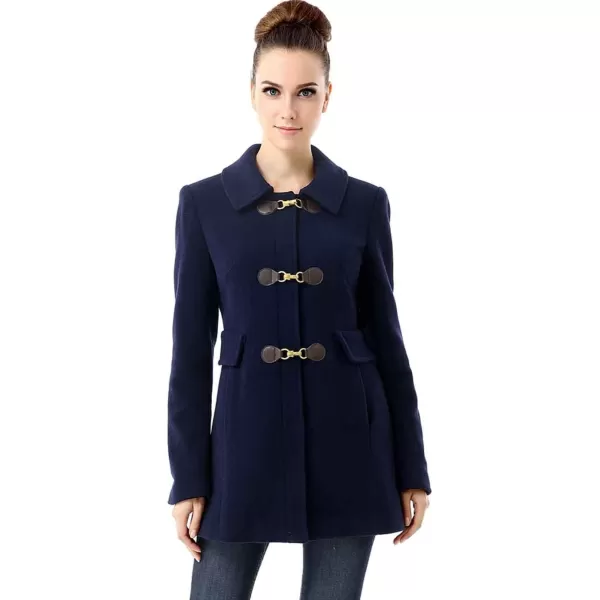 BGSD Women Rory Wool Toggle Coat Regular amp Plus SizeNavy