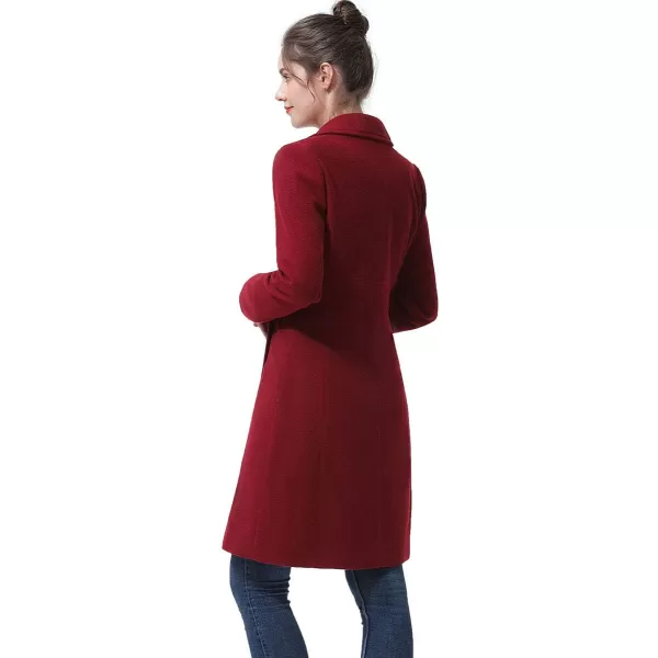 BGSD Women Ros Wool Walking Coat Regular amp Plus Size amp PetiteWine