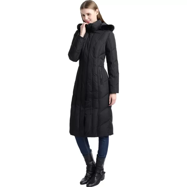 BGSD Women Tabby Waterproof Hooded Long Down Coat Novelty Winter Jacket  Regular amp PlusBlack